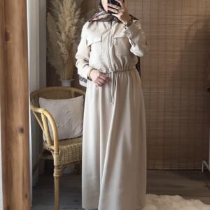 Robe décontractée beige